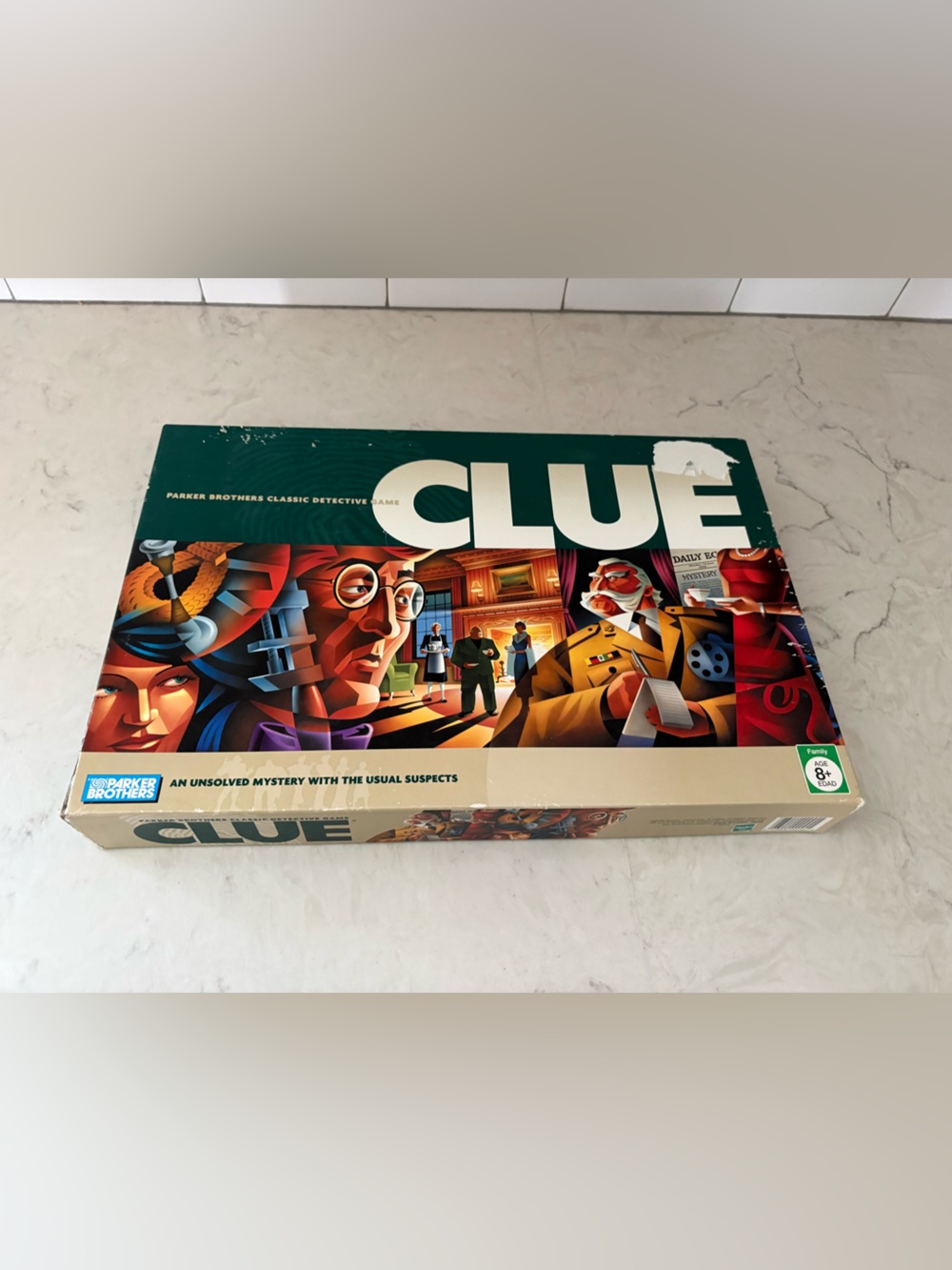 Clue Board Game Parker Brothers Family Mystery Detective Game 100% Complete